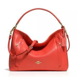 Coach Scout Hobo In Pebbled Leather
